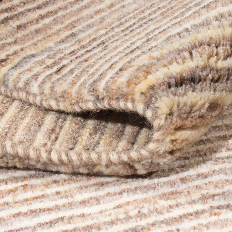 Gabbeh Persisch Teppich 147x193cm - Perserteppich Wollteppich - hellbraun