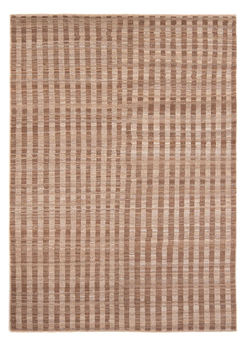 Gabbeh Persisch Teppich 163x240cm - Perserteppich Wollteppich - hellbraun