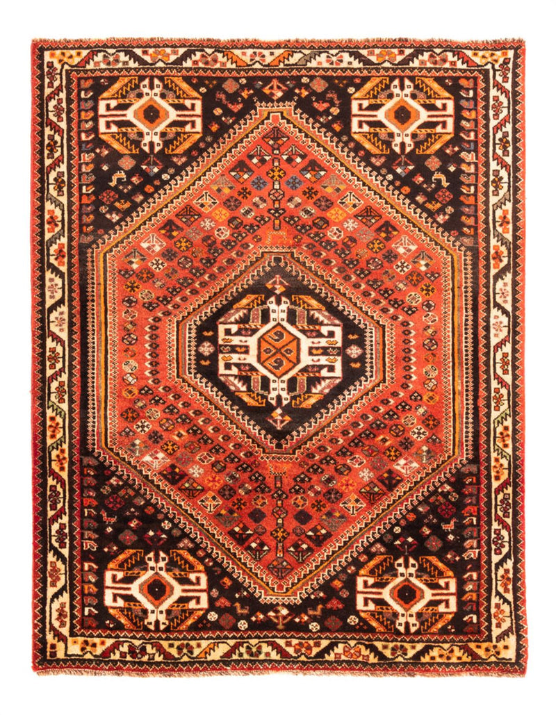 Perserteppich - Nomadic - 117 x 154 cm - hellrot