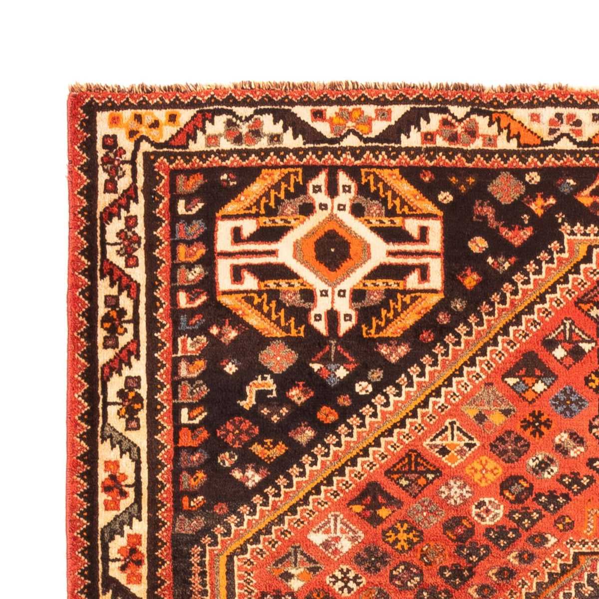 Perserteppich - Nomadic - 117 x 154 cm - hellrot