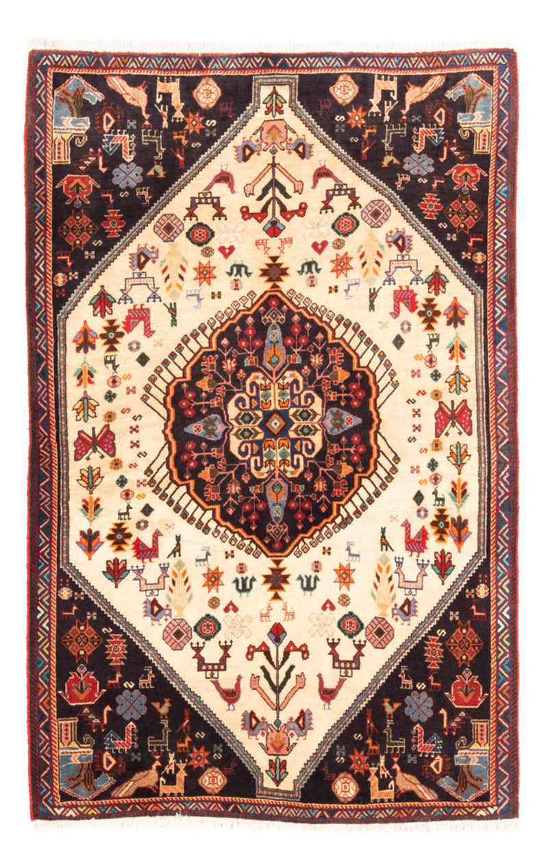 Gabbeh Teppich - Kaschkuli Perser - 107 x 153 cm - creme