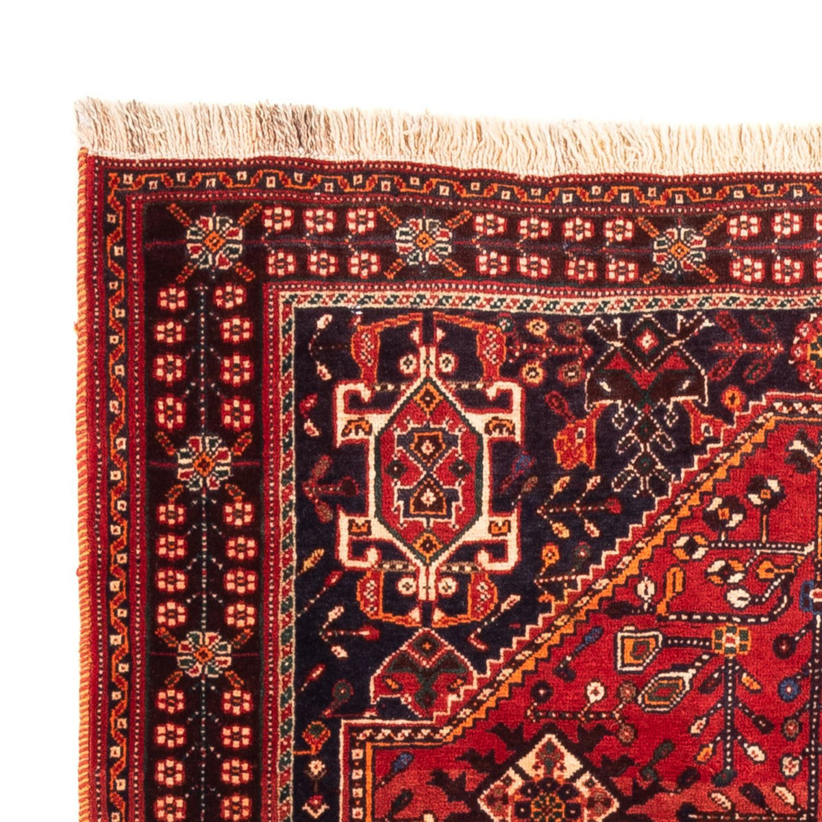 Ghashghai Teppich 117x157cm - Perserteppich - rot