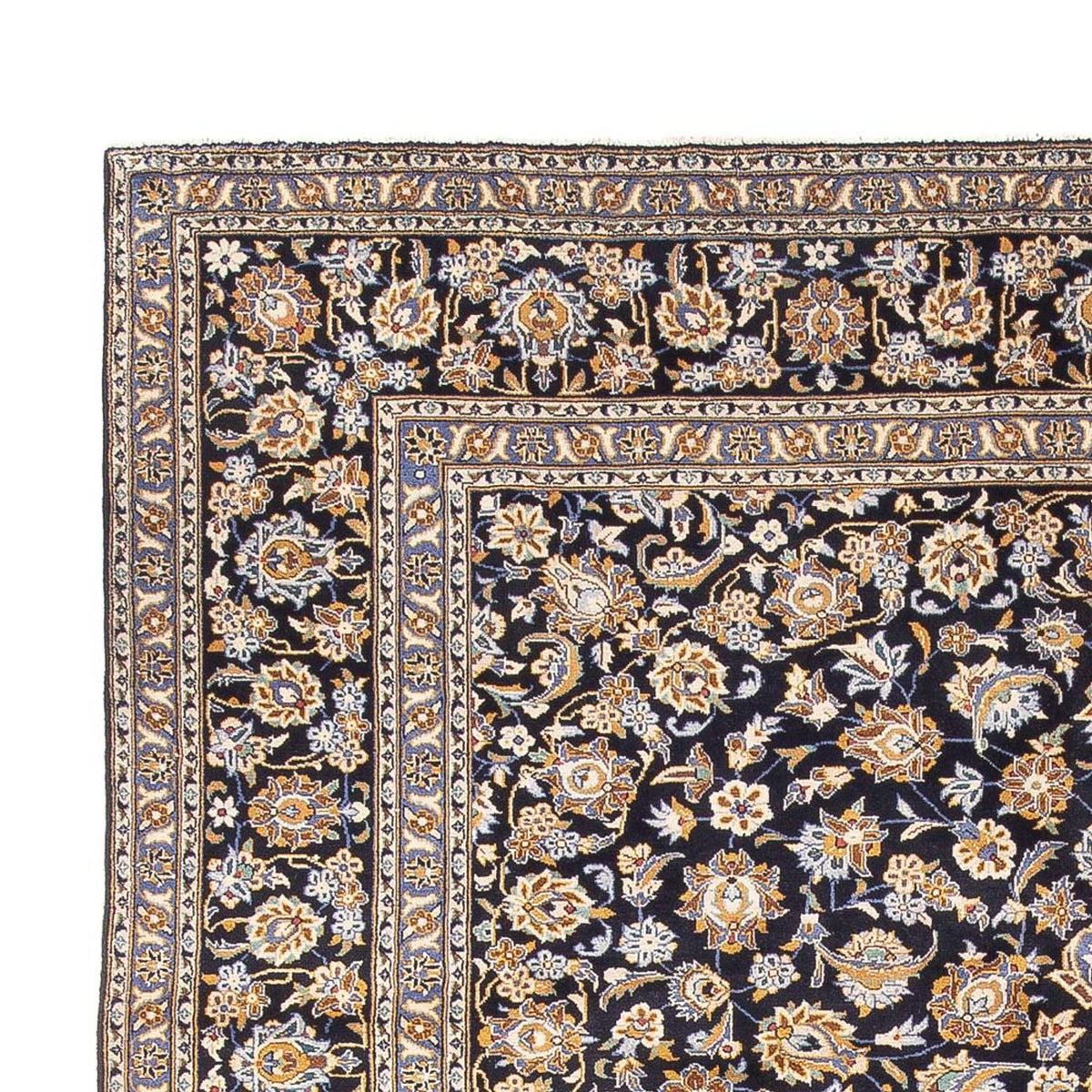 Perserteppich - Keshan - 295 x 390 cm - dunkelblau
