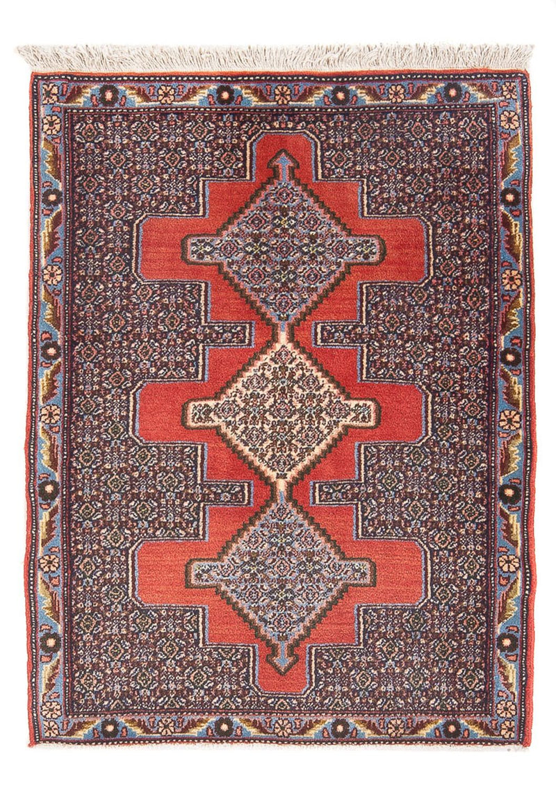 Senneh Teppich 73x103cm - Perserteppich - rot