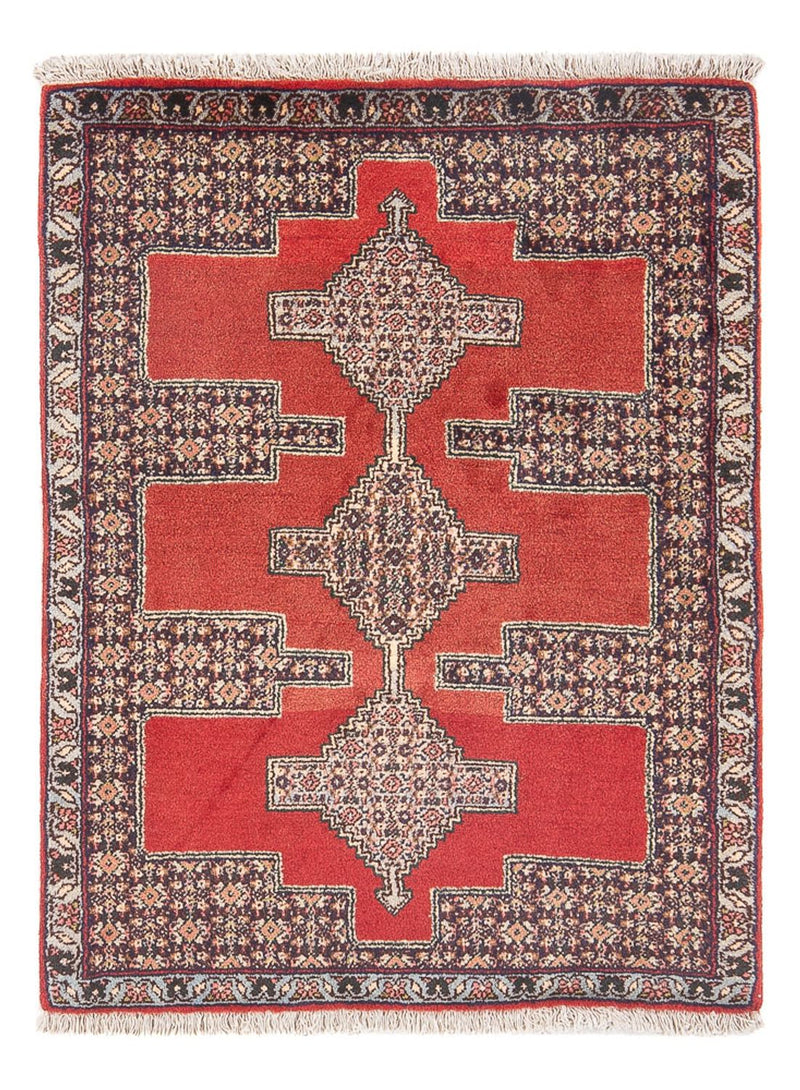 Senneh Teppich 73x104cm - Perserteppich - rot