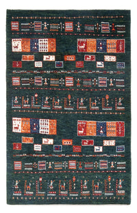 Loribaft Teppich Perser 85x135cm - Orientteppich - dunkelgrün – product image