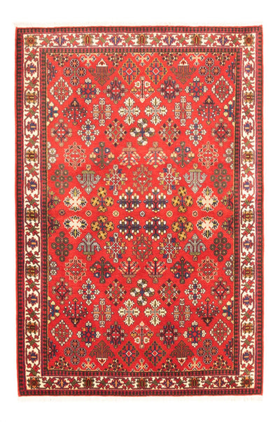 Meymeh Teppich 107x154cm - Perserteppich - rot