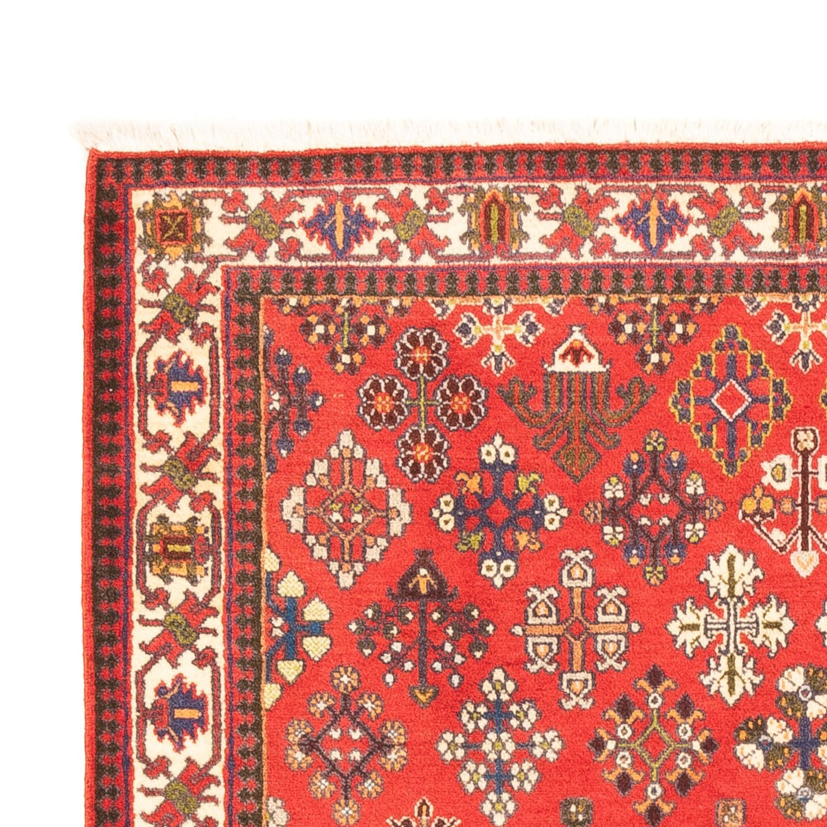 Meymeh Teppich 107x154cm - Perserteppich - rot