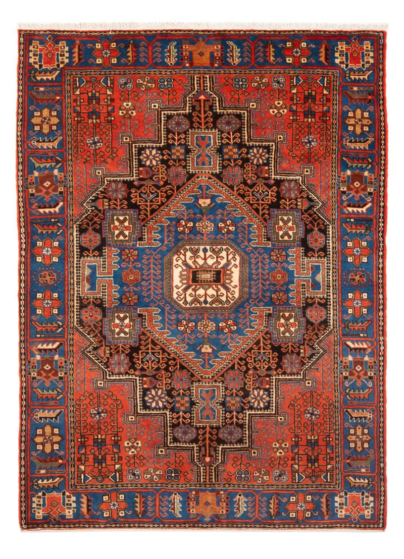 Nahavand Teppich 150x196cm - Perserteppich - blau