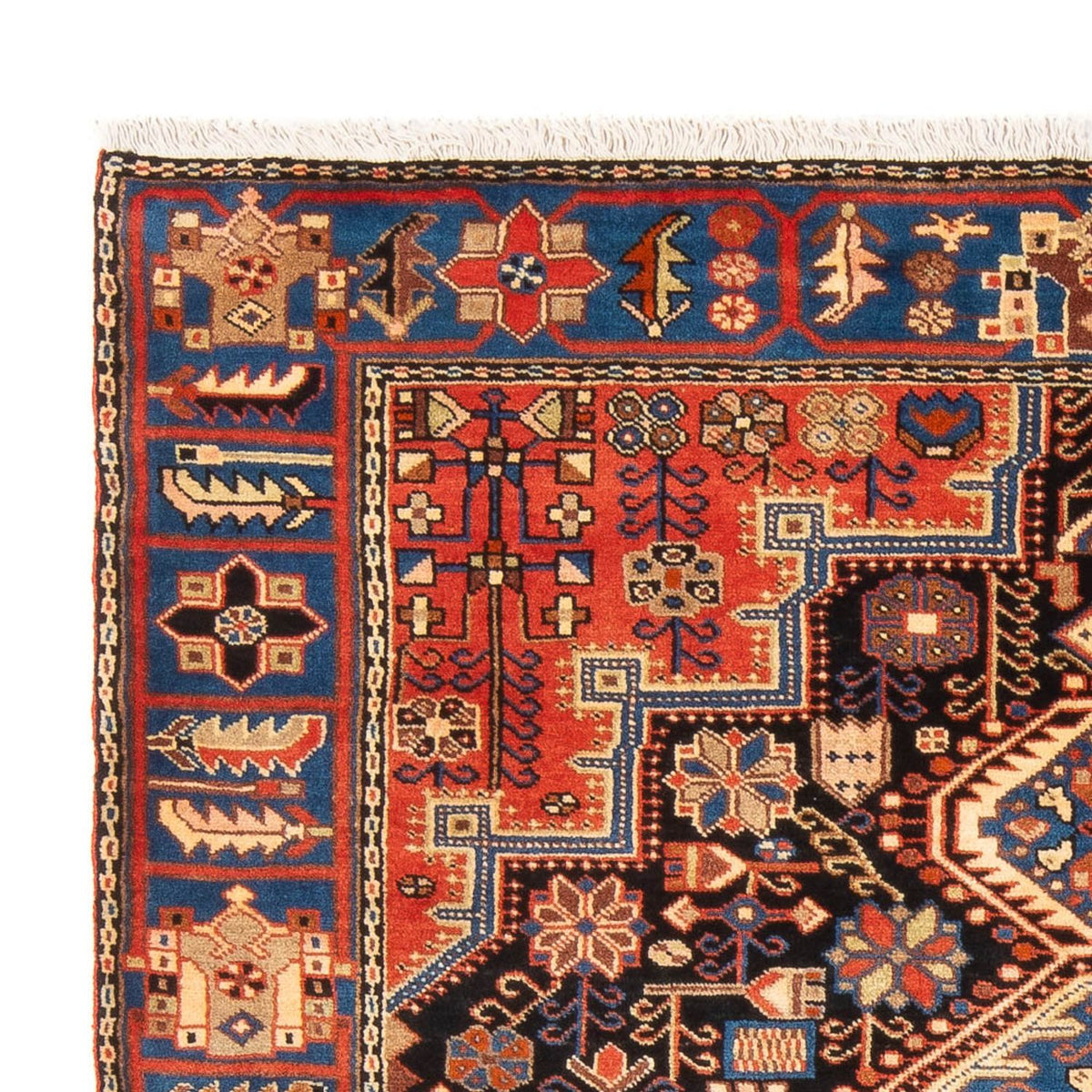 Nahavand Teppich 142x198cm - Perserteppich - blau