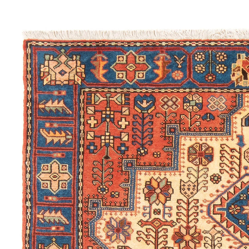 Nahavand Teppich 138x195cm - Perserteppich - blau