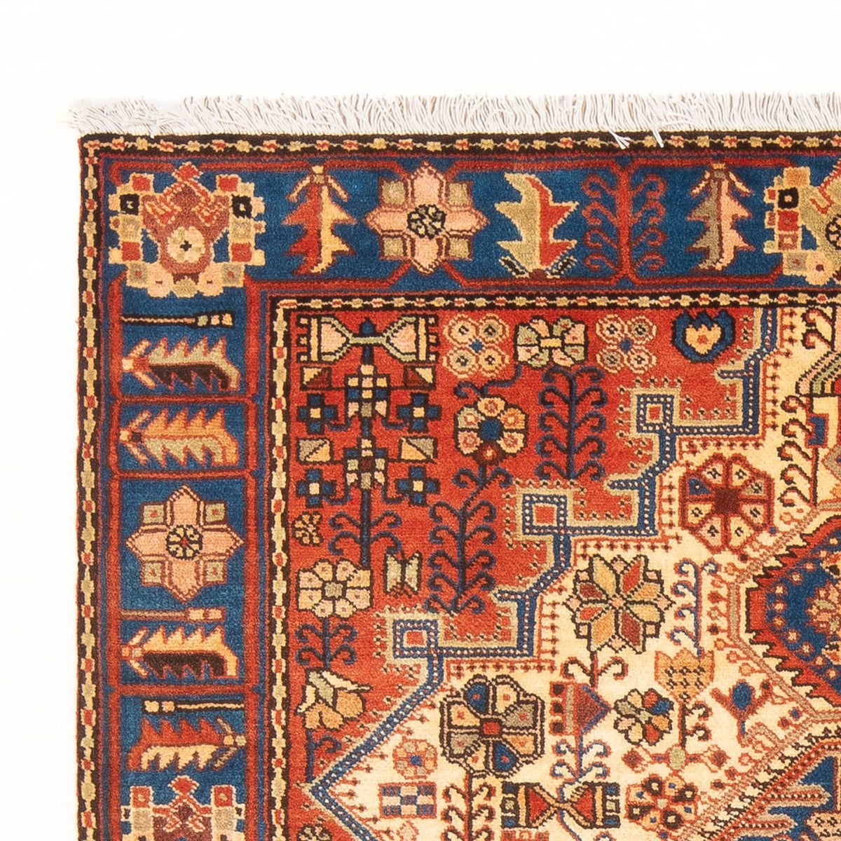 Nahavand Teppich 142x196cm - Perserteppich - blau