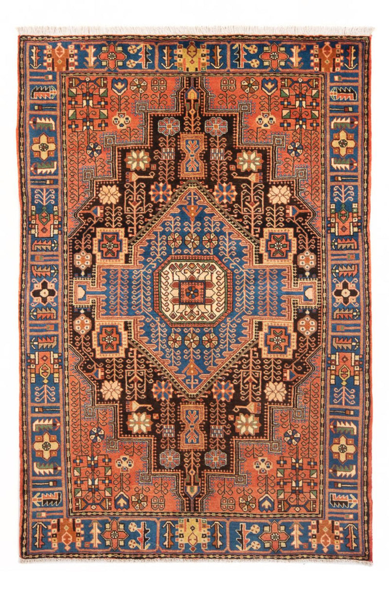 Nahavand Teppich 140x200cm - Perserteppich - blau