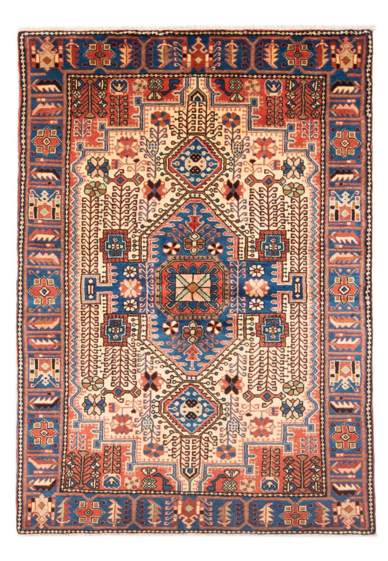 Nahavand Teppich 135x194cm - Perserteppich - blau