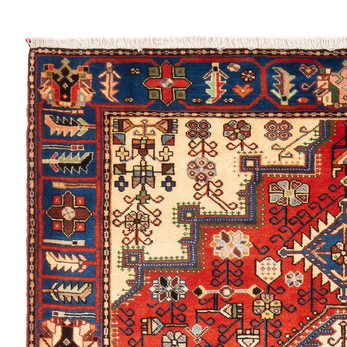 Nahavand Teppich 140x198cm - Perserteppich - hellbeige