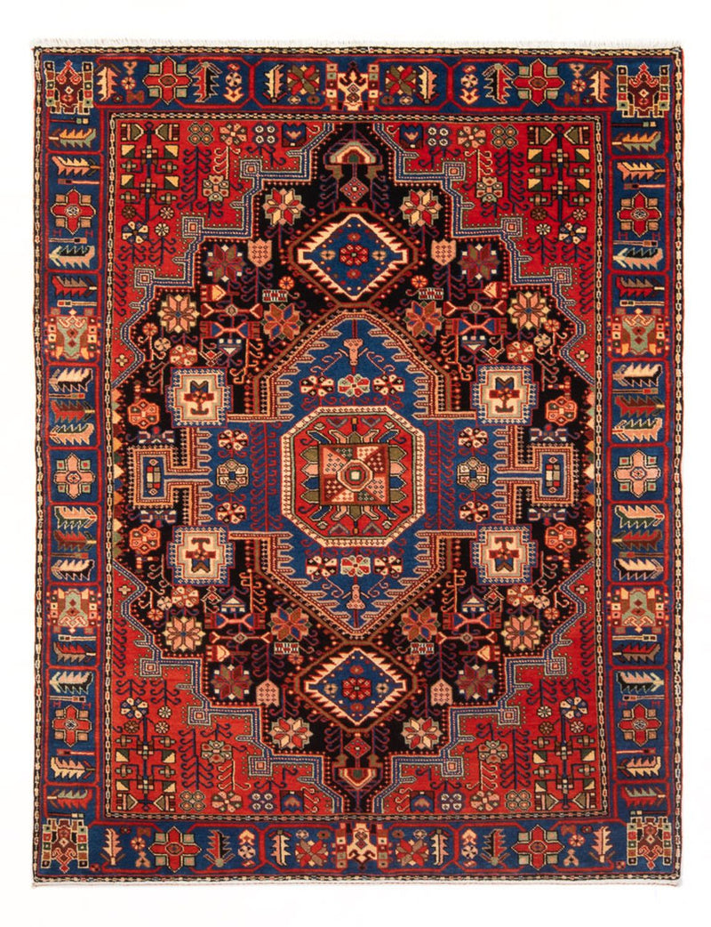 Nahavand Teppich 136x187cm - Perserteppich - bordeauxrot