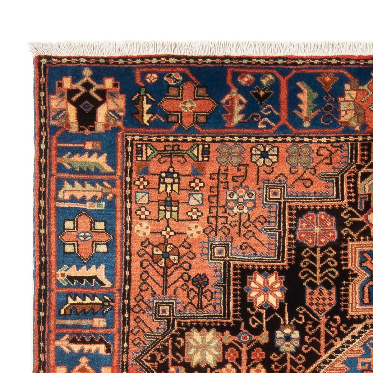 Nahavand Teppich 150x204cm - Perserteppich - blau