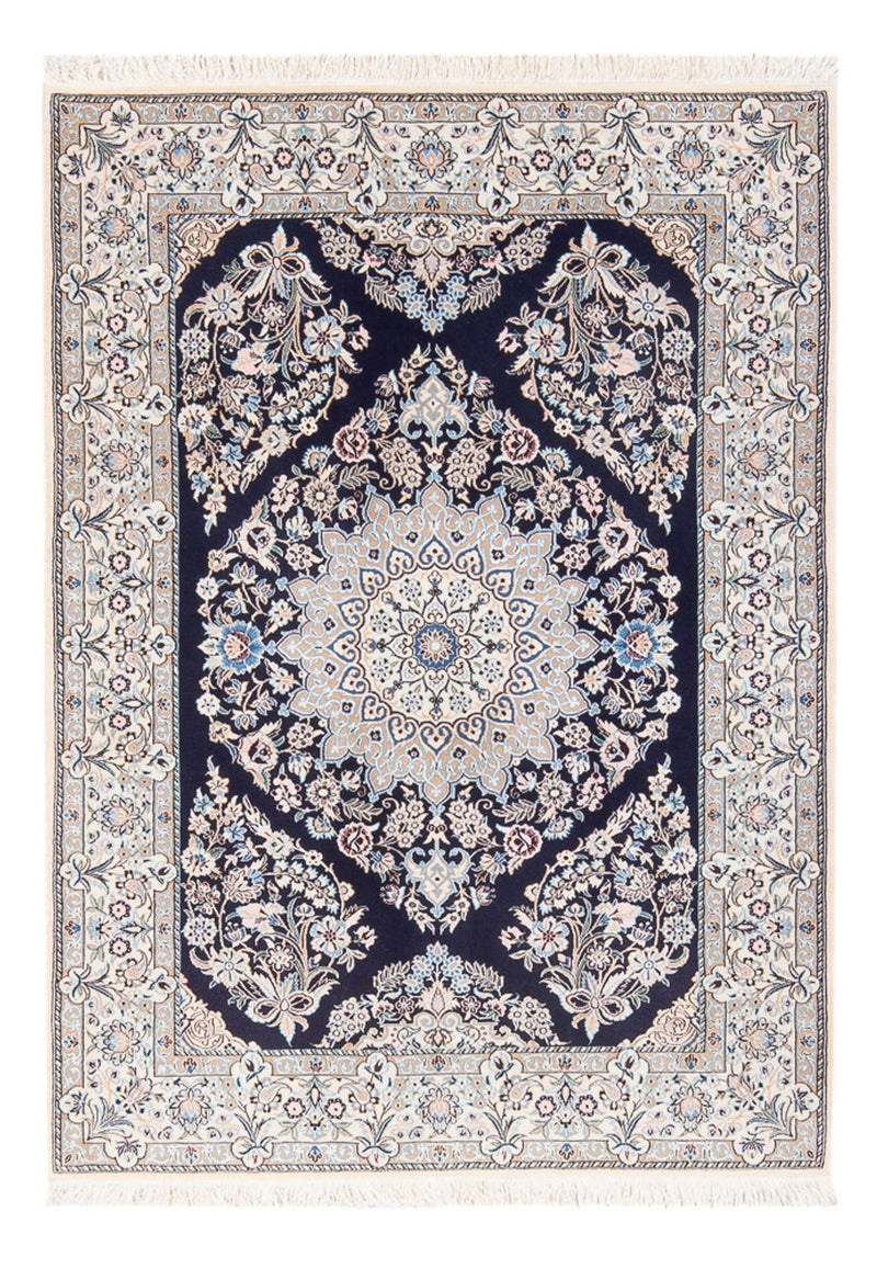 Nain - 6La Teppich 104x147cm - Perserteppich - dunkelblau