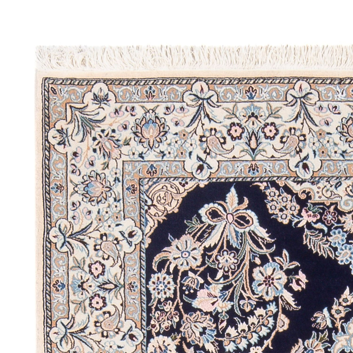 Nain - 6La Teppich 104x147cm - Perserteppich - dunkelblau