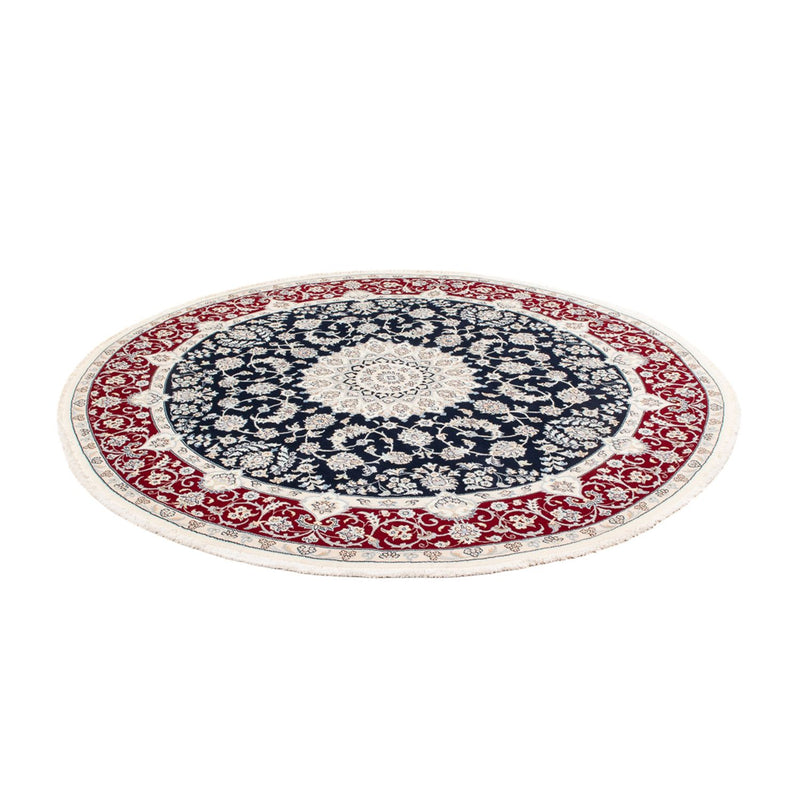 Perserteppich - Nain rund  - 200 x 200 cm - dunkelblau