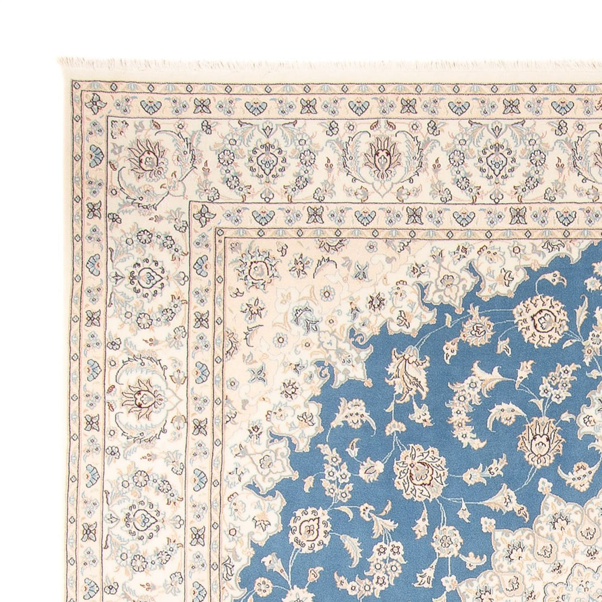 Nain Teppich 248x252cm - Perserteppich - hellblau