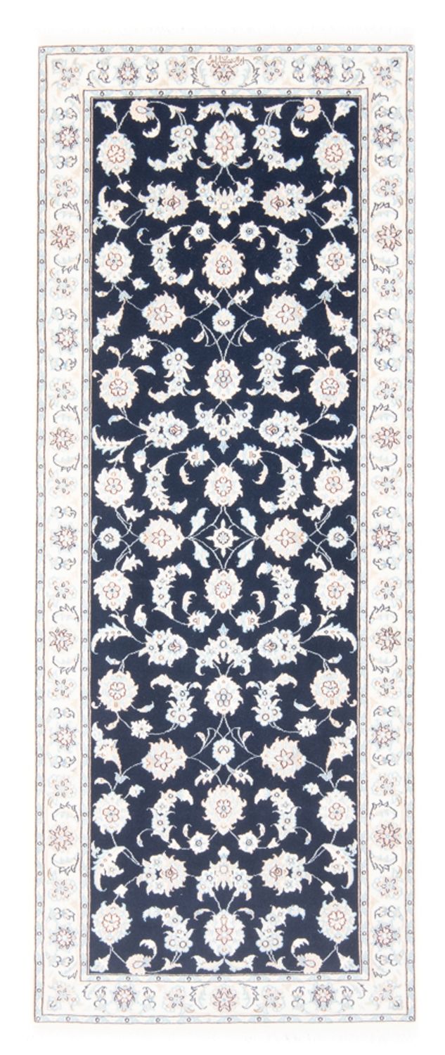 Läufer Perser - Nain - Royal - 80 x 200 cm - dunkelblau
