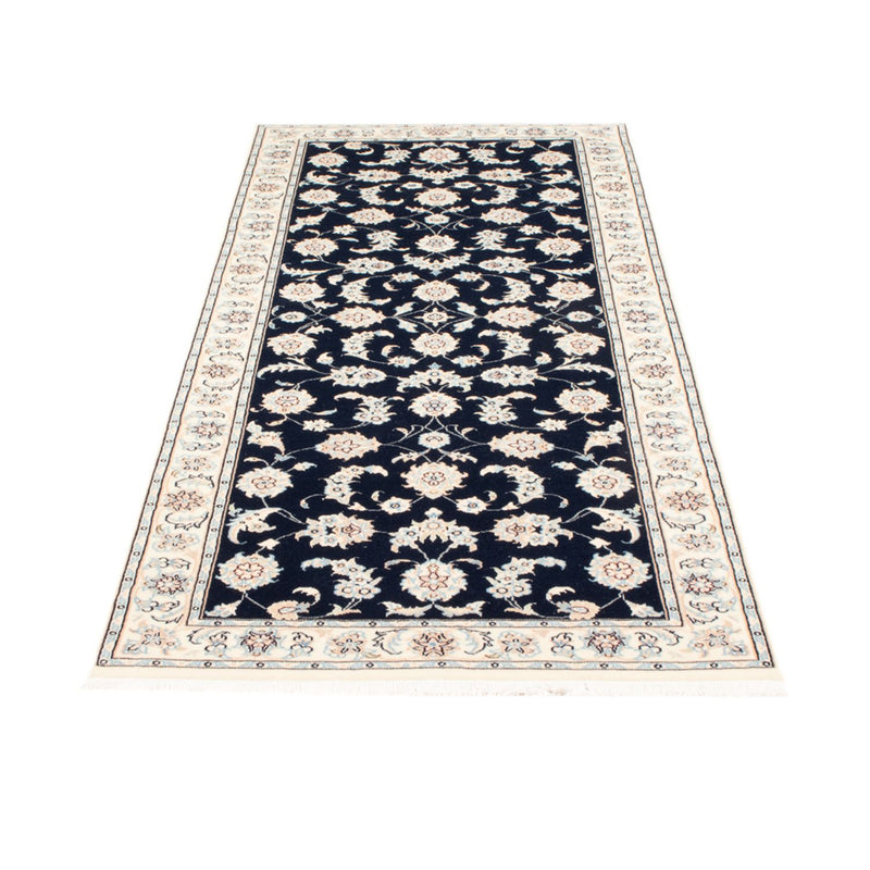 Läufer Perser - Nain - Royal - 80 x 200 cm - dunkelblau