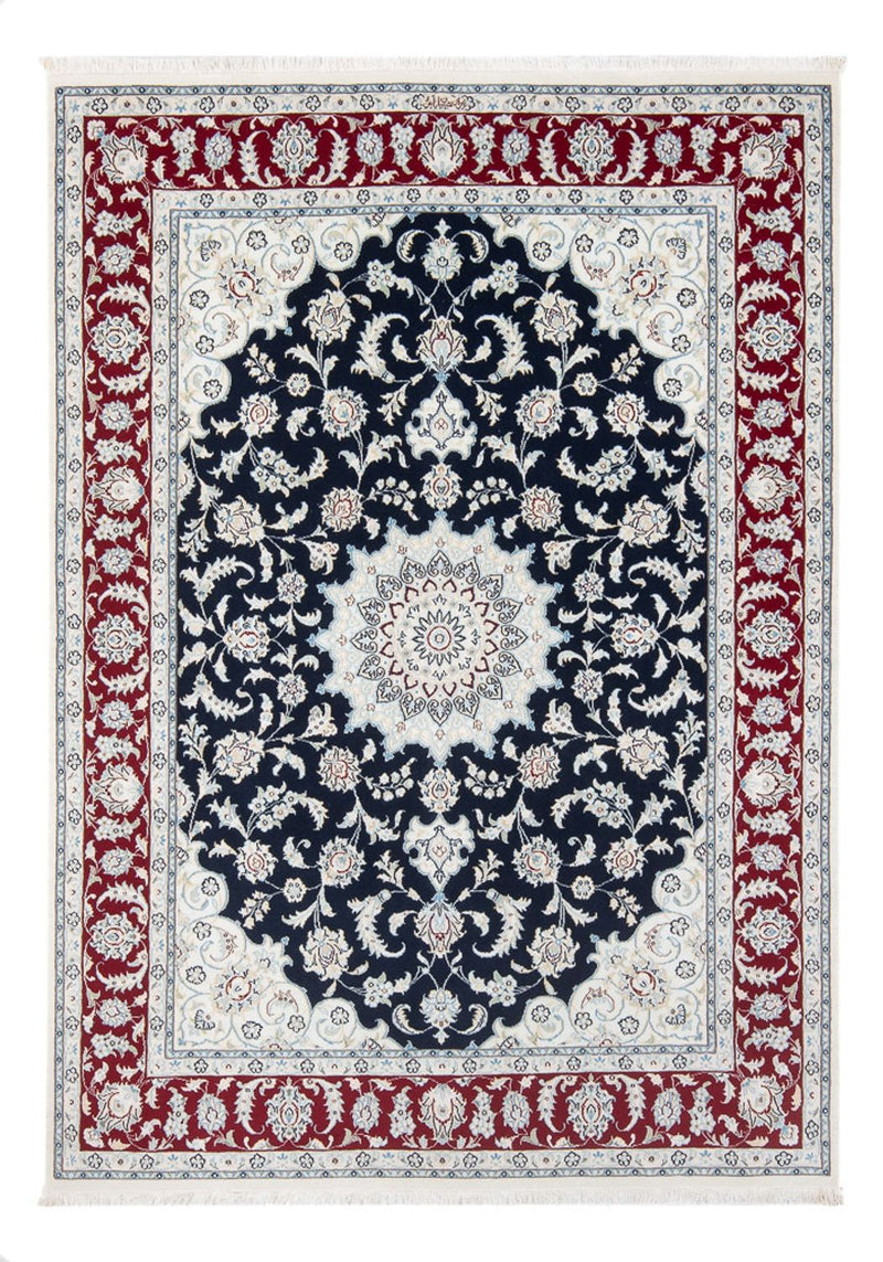 Nain - 6La Teppich 150x204cm - Perserteppich - dunkelblau