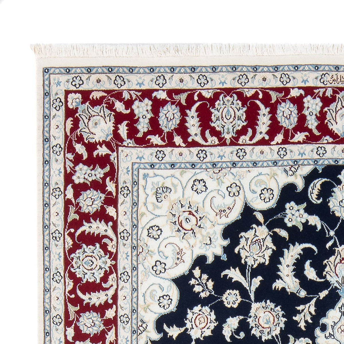 Nain - 6La Teppich 150x204cm - Perserteppich - dunkelblau