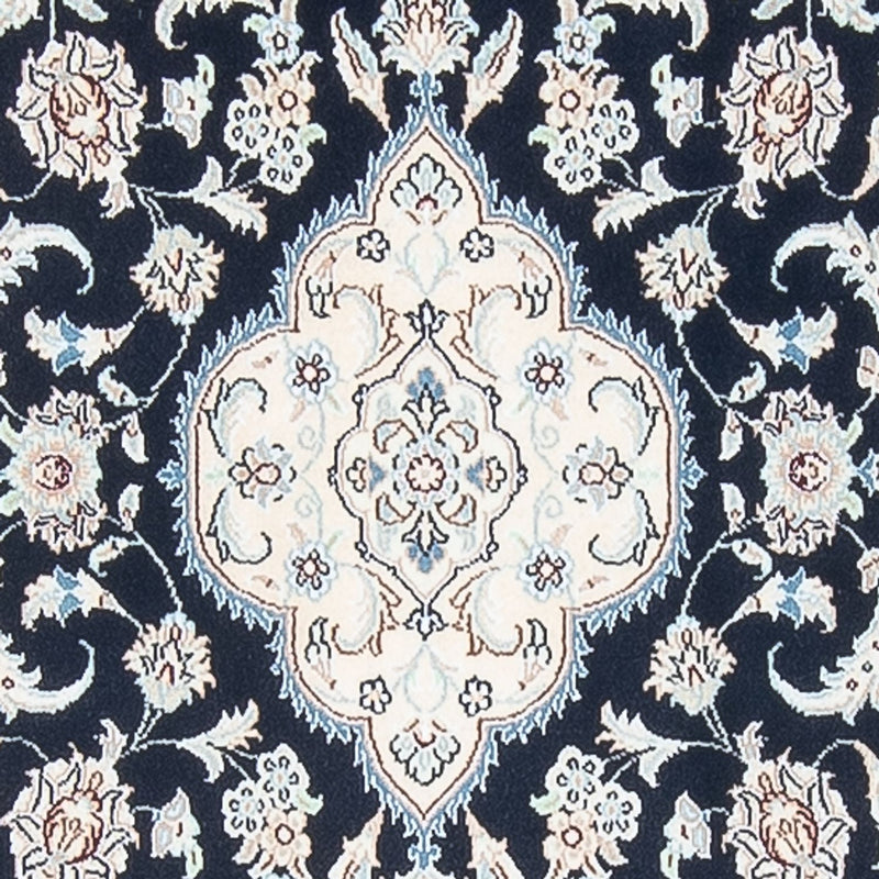 Nain - 6La Teppich 88x388cm - Perserteppich - dunkelblau