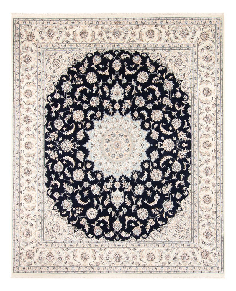 Nain Teppich 223x278cm - Perserteppich - dunkelblau