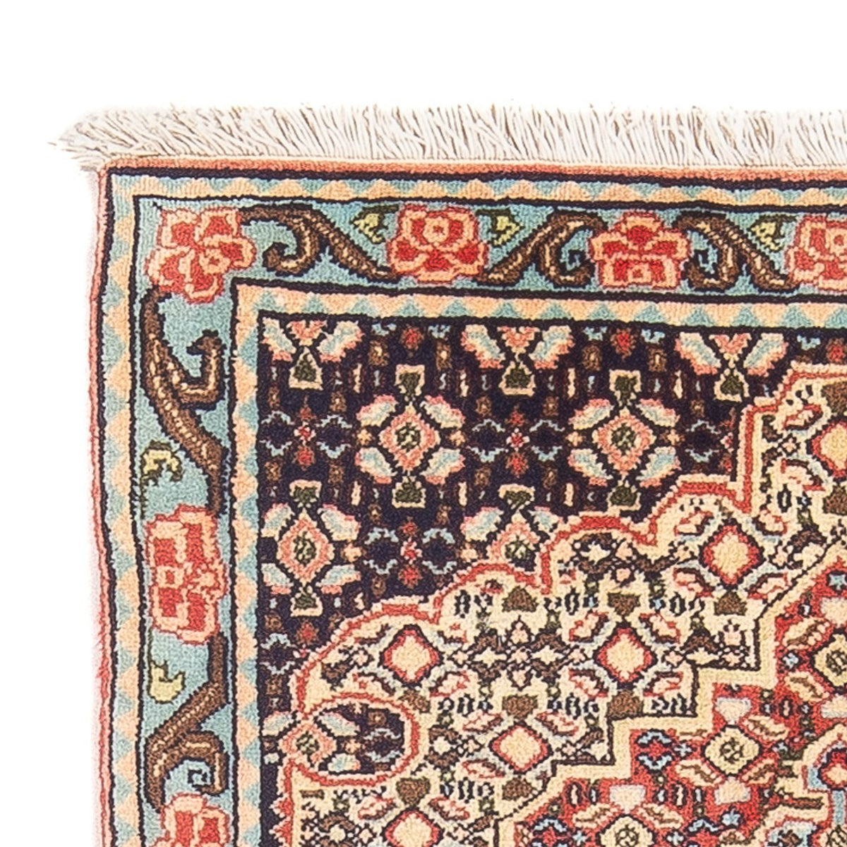 Senneh Teppich 70x98cm - Perserteppich - hellbeige