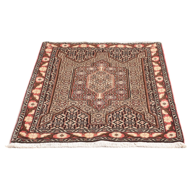 Senneh Teppich 77x110cm - Perserteppich - dunkelbeige