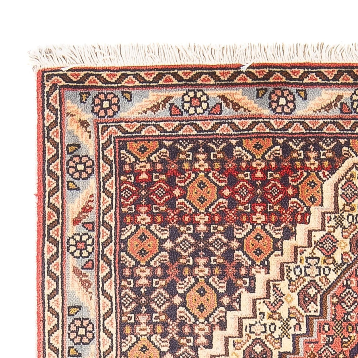 Senneh Teppich 73x100cm - Perserteppich - hellrot