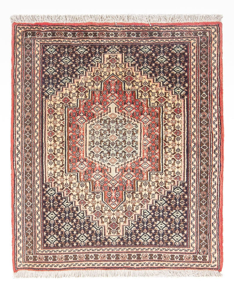 Senneh Teppich 73x94cm - Perserteppich - hellrot
