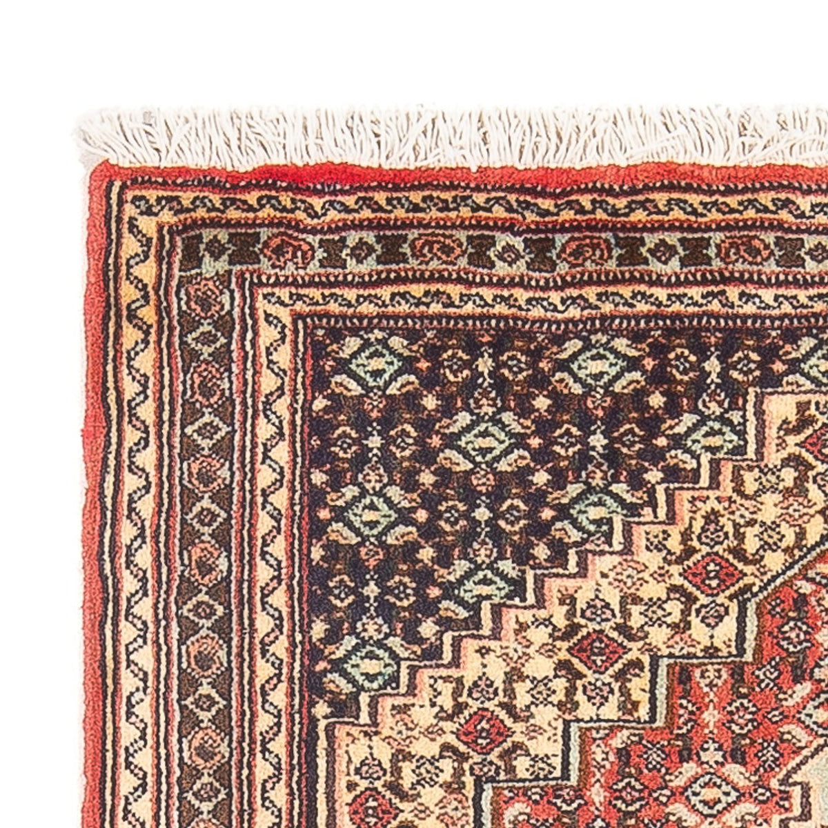 Senneh Teppich 73x94cm - Perserteppich - hellrot