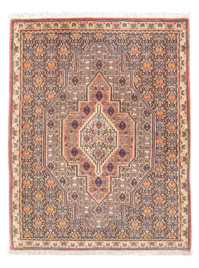 Senneh Teppich 75x103cm - Perserteppich - orange
