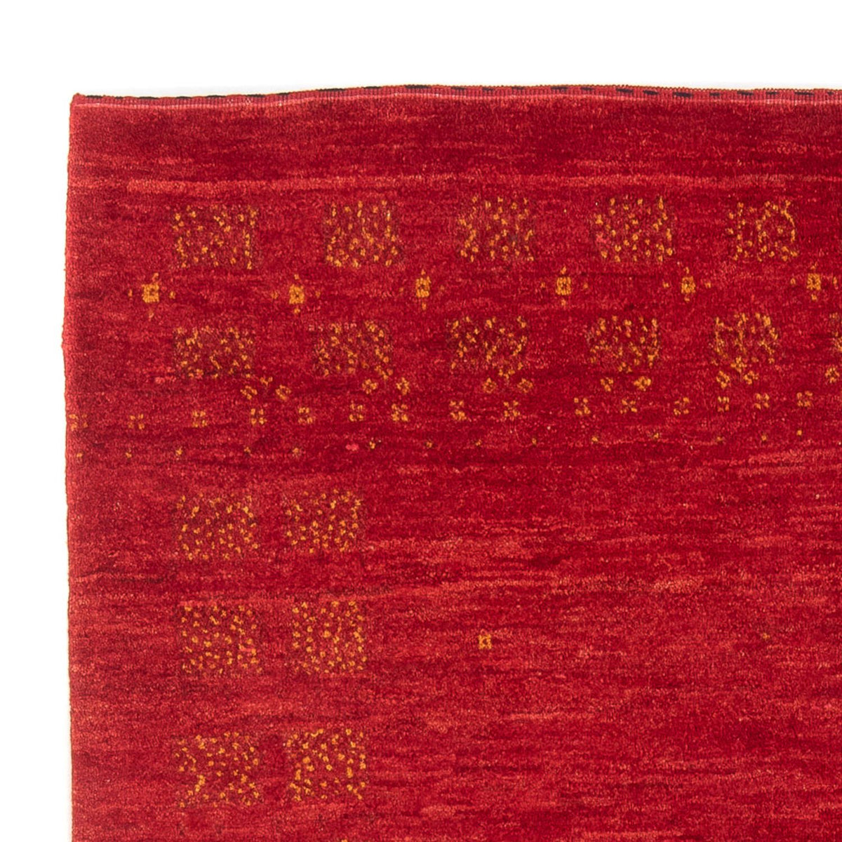 Gabbeh Persisch Teppich 138x175cm - Perserteppich Wollteppich - rot