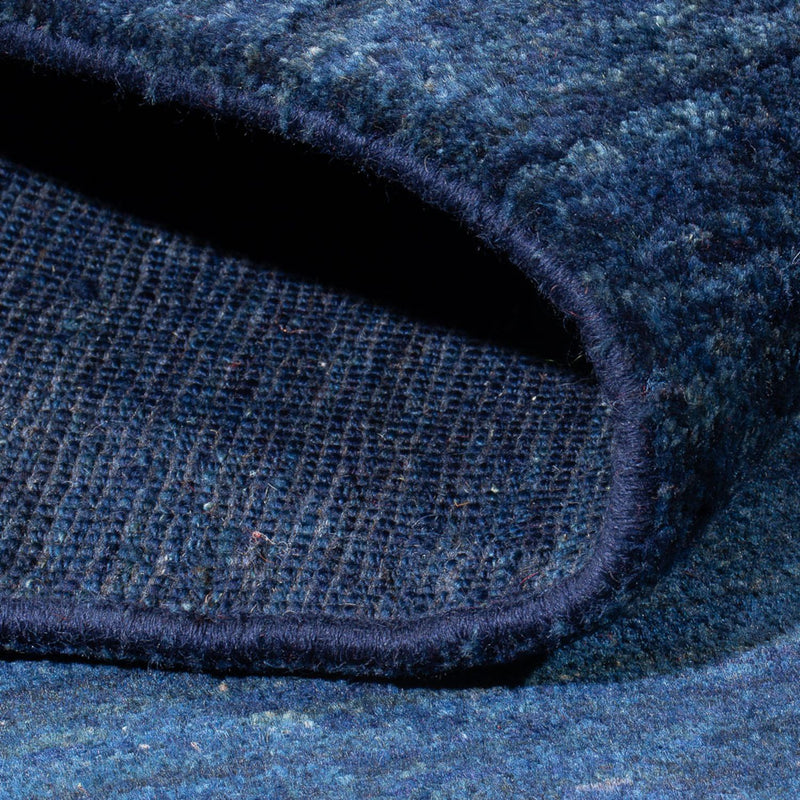 Gabbeh Persisch Teppich 147x188cm - Perserteppich Wollteppich - dunkelblau