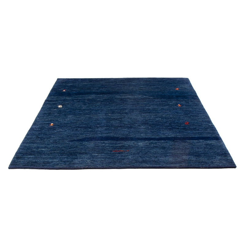 Gabbeh Persisch Teppich 147x188cm - Perserteppich Wollteppich - dunkelblau