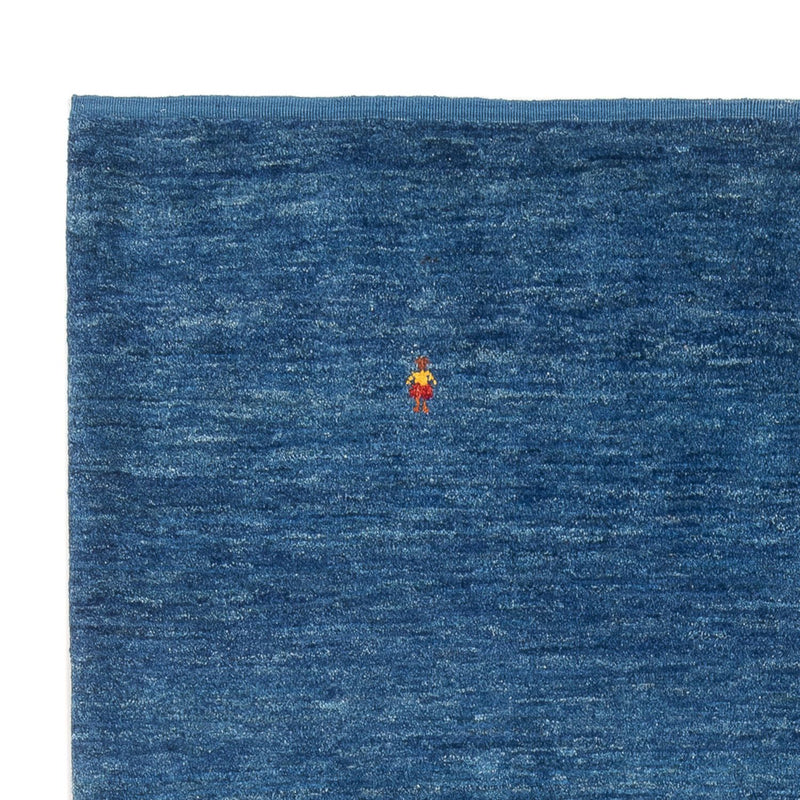 Gabbeh Persisch Teppich 145x205cm - Perserteppich Wollteppich - dunkelblau