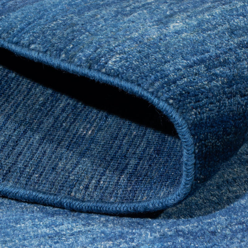 Gabbeh Persisch Teppich 145x205cm - Perserteppich Wollteppich - dunkelblau
