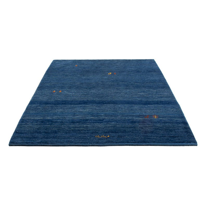 Gabbeh Persisch Teppich 145x205cm - Perserteppich Wollteppich - dunkelblau