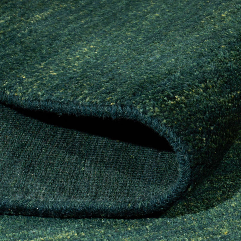 Gabbeh Persisch Teppich 140x205cm - Perserteppich Wollteppich - dunkelgrün