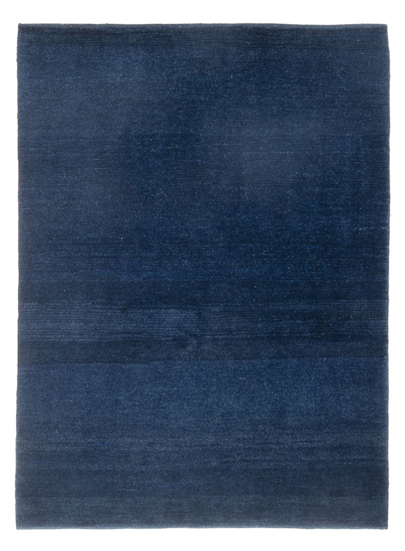 Gabbeh Persisch Teppich 147x190cm - Perserteppich Wollteppich - dunkelblau