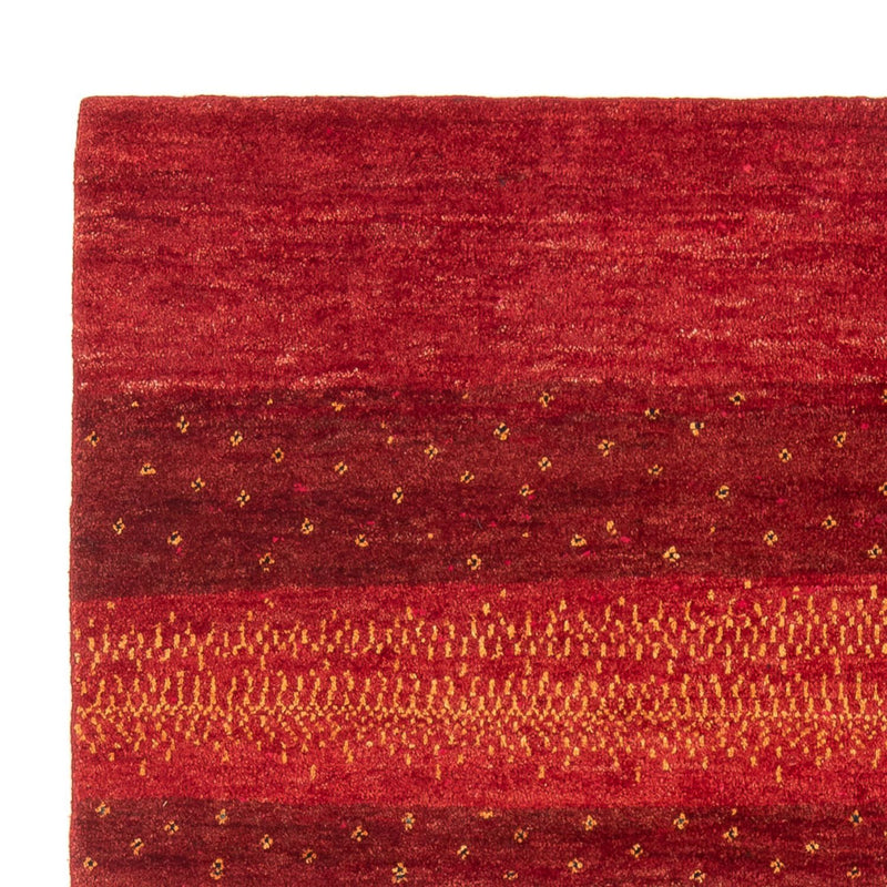 Gabbeh Persisch Teppich 151x190cm - Perserteppich Wollteppich - rot