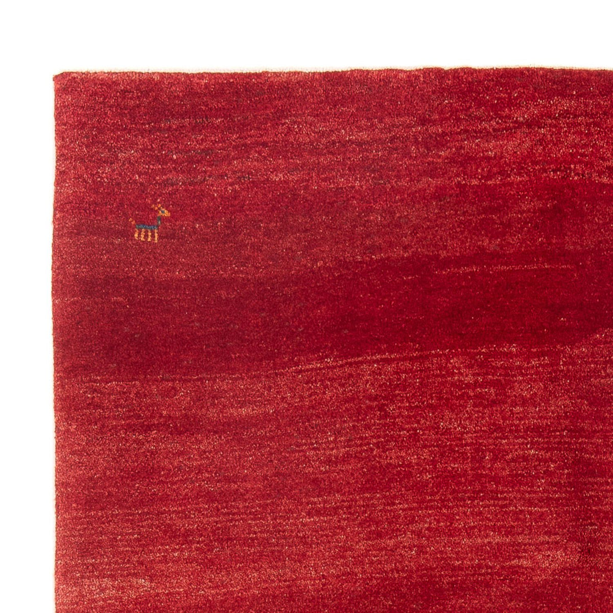 Gabbeh Persisch Teppich 145x188cm - Perserteppich Wollteppich - rot