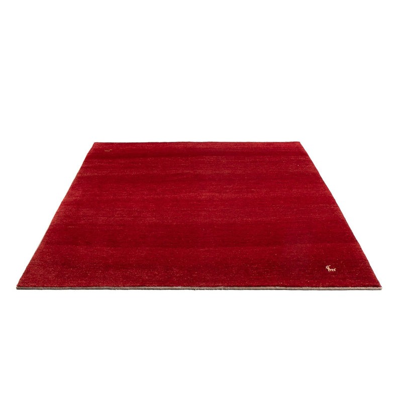 Gabbeh Persisch Teppich 145x188cm - Perserteppich Wollteppich - rot