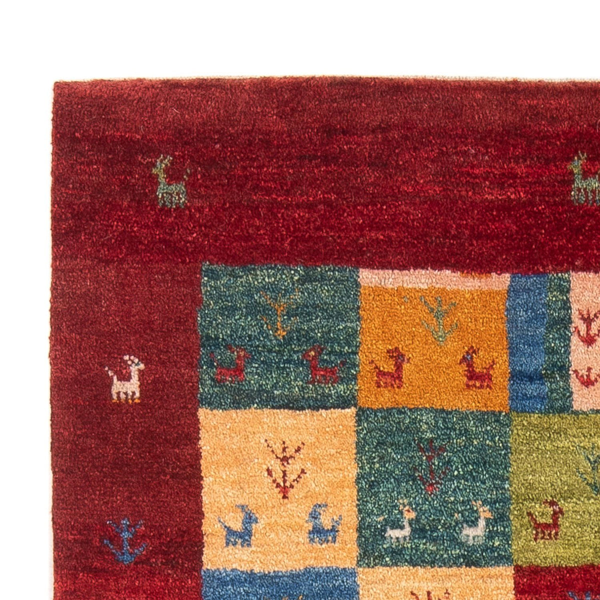 Gabbeh Persisch Teppich 102x150cm - Perserteppich Wollteppich