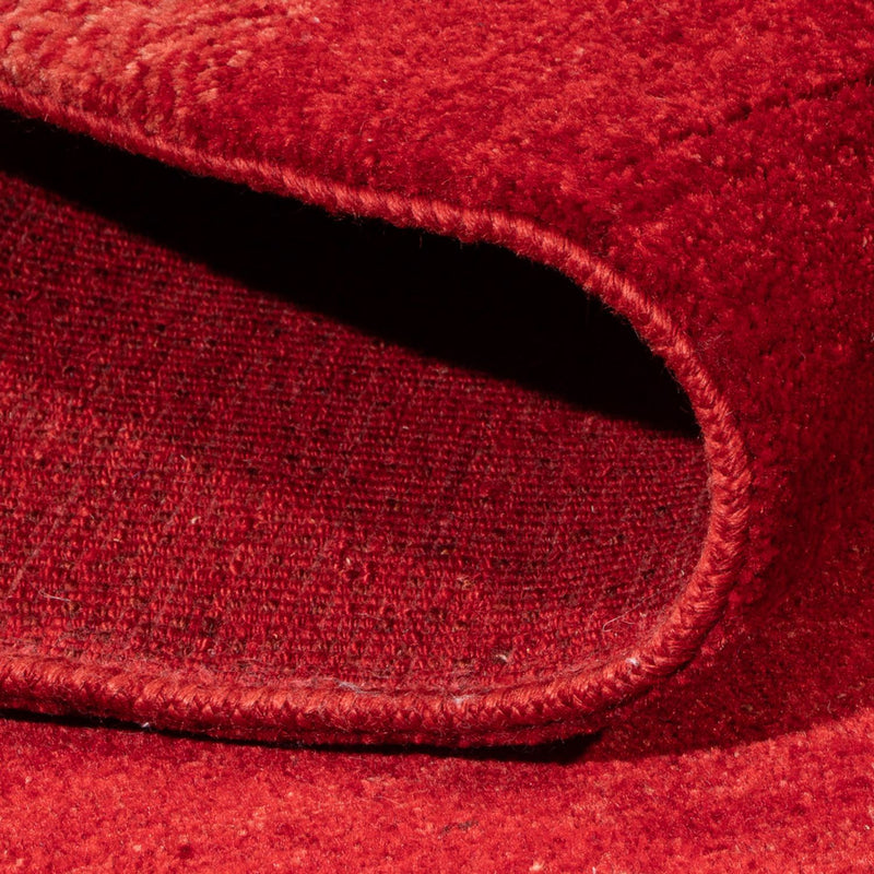 Gabbeh Persisch Teppich 147x190cm - Perserteppich Wollteppich - rot